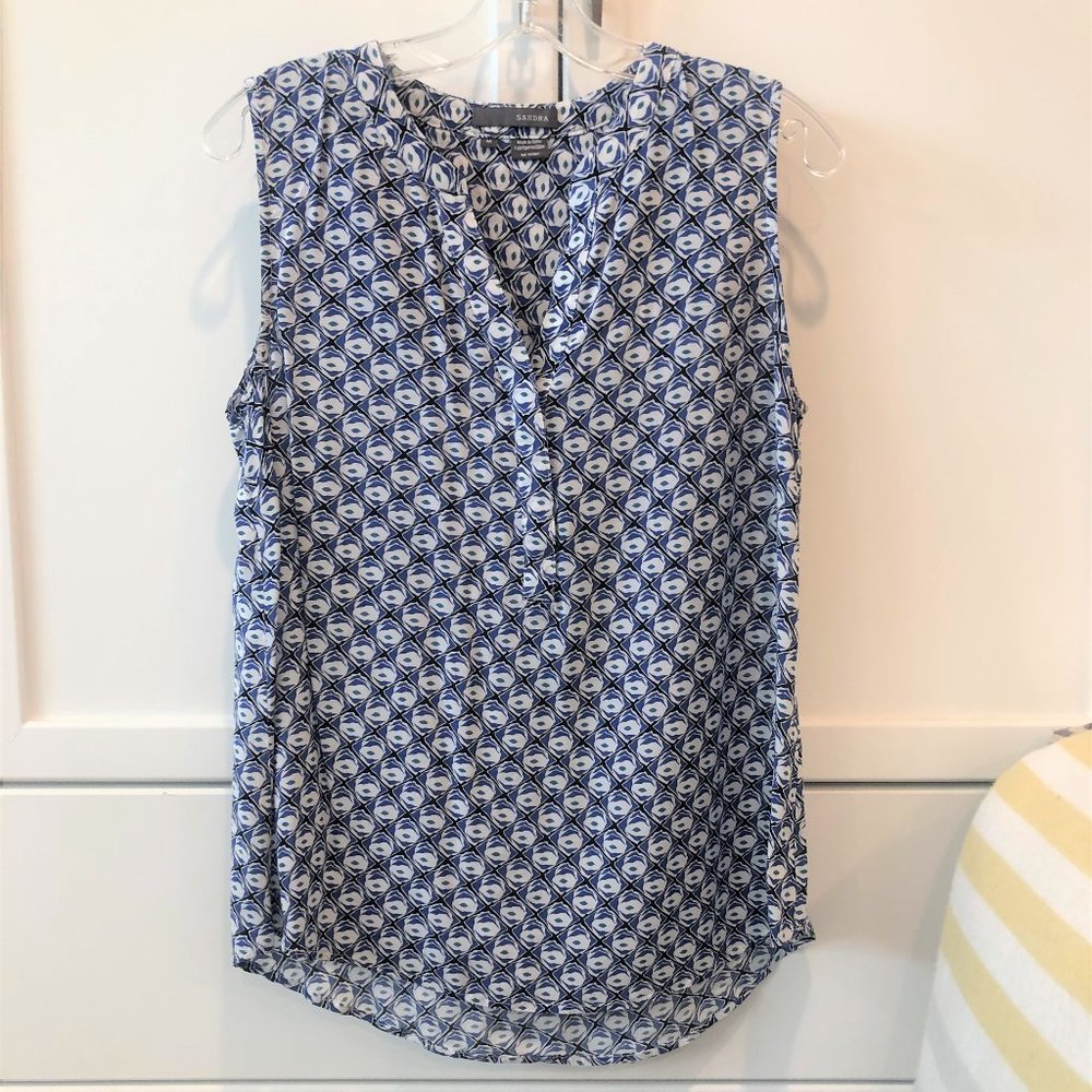Sandra Ingrish Sleeveless Popover Top